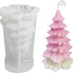 Candle Making Moulds 3D Christmas Tree Candle Mould Silicone Making DIY Cake Soap Suppliesfor Handmade Gift Home Decration Craft DIY - Fast Shipping to USA & Canada