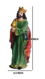 15 pcs Nativity Set/Crib Set 8 INCH Perfect for Christmas Gifting & Decoration Pack Includes Mary,Joseph,Baby Jesus, Angel, 3 Wise Men, The Shepherd, 7 Animals A0076 Multicolor, Animal - Fast Shipping to USA & Canada - Image 6