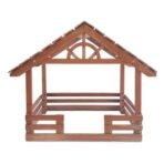 Matha Industries Premium Extra Super Foldable Wooden Crafted Big Size Christmas Crib House (pulkoodu) - Fast Shipping to USA & Canada - Image 2