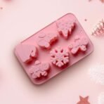 HUSAINIAMRT | 6 Cavity Christmas Silicone Mould Snowflake Snowman Hat Gingerbread Man Tree for Chocolate Candy Xmas Cakes Cupcake Muffin Jelly Candle Melts Handmade Soap Making - Fast Shipping to USA & Canada - Image 3