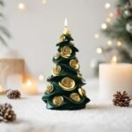 3D Christmas Tree Silicone Candle Mold Soap Epoxy Resin Wax Mold Xmas Tree Moulds for Candle Making Craft Cake Chocolate Making DIY Christmas Party Gift Home Party Decoration Rose Christmas Tree - Fast Shipping to USA & Canada - Image 6
