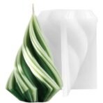 Christmas Tree Candle Mould, Pillar Candle Mould, Christmas Candle Mold, Arc Shaped Candle Making Mold for DIY Candles, Soap, Resin, Chocolate, 10.3 x 7.3 cm - Fast Shipping to USA & Canada - Image 2