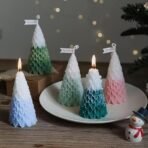 Christmas Tree Candle Mold I 3D Fondant Silicone Scented Wax Mould I Succulent Molds | Handmade Candles Making | for Mousse Dessert Soap Cake DIY Decorating (Leafy Pine) - Fast Shipping to USA & Canada - Image 6