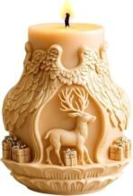 Christmas Reindeer Candle Mould Christmas Reindeer Elk Shape Silicone Molds for Xmas Candle Making Wax Melts Aromatherapy Xmas Candle Pillar Soap Resin Casting Molds Christmas Candle Molds - Fast Shipping to USA & Canada - Image 6