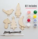 Curious Button Pack of 5 DIY Christmas Ornament Painting Kit ? Wooden MDF Christmas Decorations Items| DIY Christmas Ornament Kit | Wooden Christmas Decorations Xmas Ornament for Home Decor - Fast Shipping to USA & Canada - Image 3