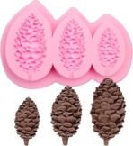 Christmas Pine Cones Silicone Candle Mould 3D Xmas Pine Tree Mold for Making Scented Candle DIY Waxmelts Epoxy Resin Casting Home Decor Cake Chocolate Christmas Party Gift Plaster Polymer Clay - Fast Shipping to USA & Canada - Image 2