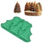 5 SLot Silicone Christmas Tree Mould DIY Baking Christmas Chocolate Candy Cake Muffin Jello Pudding Christmas Holiday Dessert Resin Home Decoration Candle Waxmelts Xmas Tree Handmade Soap Mold - Fast Shipping to USA & Canada - Image 2