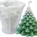 Candle Making Mould for DIY Crafts (Tree Mold) Christmas Tree Candle - Fast Shipping to USA & Canada