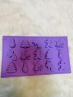 Christmas Chocolate Mould, Candy Baking, 3D Snowman, Xmas Tree, Gingerbread Man, Shooting Star, Bell Shape Mold for DIY Handmade Soap Candles Jelly Fondant, Gummy.(Pack of 1) - Fast Shipping to USA & Canada - Image 3