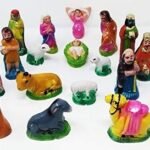 EXCEL IMPEX Insej 18 Pieces Christmas Nativity Crib Decoration Set -Baby Jesus, 6 cm (Multicolour). - Fast Shipping to USA & Canada