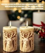 Candle Mould, Christmas Candle Moulds for DIY Handmade Candles, Baking Desserts, Soap Making,Reindeer Silicone Mold - Fast Shipping to USA & Canada - Image 6