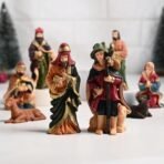 Floweraura Decorative Christmas Crib Nativity Jesus Family Set 10 Pieces Christmas Gifting for Neighbour, Employees, Friends, Colleague | Showpiece Idol for Home Decor - Fast Shipping to USA & Canada - Image 7