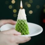 Christmas Tree Candle Mold I 3D Fondant Silicone Scented Wax Mould I Succulent Molds | Handmade Candles Making | for Mousse Dessert Soap Cake DIY Decorating (Leafy Pine) - Fast Shipping to USA & Canada - Image 7
