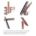 Matha Industries Premium Extra Super Foldable Wooden Crafted Big Size Christmas Crib House (pulkoodu) - Fast Shipping to USA & Canada - Image 4