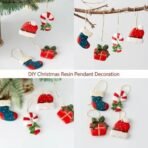 4 Slot Christmas Fondant Mould Gift Box Sock Candy Stick Hat Shape Chocolate Candy Mold Christmas Tree Decoration Cake Decor Sugarcraft Gum Paste Cookie Dough Clay Resin Candle Wax Soap - Fast Shipping to USA & Canada - Image 7