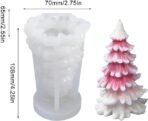 Candle Making Moulds 3D Christmas Tree Candle Mould Silicone Making DIY Cake Soap Suppliesfor Handmade Gift Home Decration Craft DIY - Fast Shipping to USA & Canada - Image 6