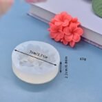 1 Cavity Plumeria Frangipani Flower Design Silicone Fondant Mould for Candy, Chocolate, Cake, Clay, Resin Soap and Scented Candle Aromatherapy DIY Craft Projects and Baking (Pack of 1) - Fast Shipping to USA & Canada - Image 3