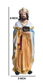 15 pcs Nativity Set/Crib Set 8 INCH Perfect for Christmas Gifting & Decoration Pack Includes Mary,Joseph,Baby Jesus, Angel, 3 Wise Men, The Shepherd, 7 Animals A0076 Multicolor, Animal - Fast Shipping to USA & Canada - Image 7