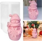 Candle Mould, Santa Claus Christmas Candle Making Mould, DIY Craft for Home Decoration, White Wax Mould for Candle Making Suitable for People with Strong Hands-on Abilities - Fast Shipping to USA & Canada - Image 7