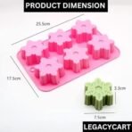 LEGACYCART Snowman Snowflakes Christmas Tree Stockings Bells Chocolate Party Cake Decorating Tools DIY Silicone Mold Gumpaste Homemade soap and Candle Mould Christmas Baking Decoration Supplies - Fast Shipping to USA & Canada - Image 3