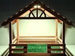 Matha Industries Premium Extra Super Foldable Wooden Crafted Big Size Christmas Crib House (pulkoodu) with Multi-Color LED Lighting Built-in Color-Changing Features and Grass in Convenient Size - Fast Shipping to USA & Canada - Image 2