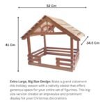 Matha Industries Premium Extra Super Foldable Wooden Crafted Big Size Christmas Crib House (pulkoodu) - Fast Shipping to USA & Canada - Image 5