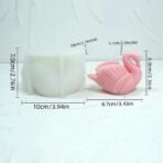 Silicone Candle Mold Set - Small Swan Design, Scented Candle For Aromatherapy Lotion Bar Bath Bomb Resin Casting Molds for Epoxy, Plaster Decor, Handmade Crafting, DIY Jewelry Making, Candle Silicone Mould Kit (PACK OF 1) - Fast Shipping to USA & Canada - Image 3