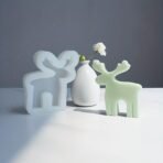 Christmas Elk Deer Silicone Candle Molds Soap Mold with Woolen Thread and 8 Pcs Bells, DIY Xmas Theme Resin Mould for Home Party Decoration, Handmade Soap - Fast Shipping to USA & Canada - Image 3