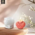 Smello Floral Heart Blast Silicone Candle Mould | DIY Candle Making Mould/Soup Making Mould (SCM 232) - Fast Shipping to USA & Canada - Image 3