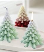 Christmas Candle Mold, Christmas Tree Candle Mould, Candle Making Kit, Tree Shaped Candle Making Mold for DIY Candles, Soap, Chocolate, 8.5 x 8.4 cm - Fast Shipping to USA & Canada - Image 6