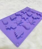 Christmas Chocolate Mould, Candy Baking, 3D Snowman, Xmas Tree, Gingerbread Man, Shooting Star, Bell Shape Mold for DIY Handmade Soap Candles Jelly Fondant, Gummy.(Pack of 1) - Fast Shipping to USA & Canada - Image 4