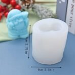 3D Santa Claus Candle Christmas Theme Silicone Mold for Making Resin Pillar Aromatherapy Candles Wax Soap Flower Specimen Clay Craft - Fast Shipping to USA & Canada - Image 3