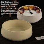 Large Silicone Bowl Mold, 7.2'' Round Container Resin Concrete Mold for Bowls, Silicone Molds for Epoxy Resin, Christmas Valentine Candle Molds Plant Pot Mold DIY Storage Art Crafts - Fast Shipping to USA & Canada - Image 4