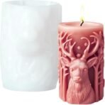 Candle Mould,Christmas Reindeer Candle Making Moulds for DIY Home Decor, Personalized Gift Creation, Holiday Craft Projects (white-01) - Fast Shipping to USA & Canada - Image 2