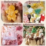 HUSAINIAMRT | 6 Cavity Christmas Silicone Mould Snowflake Snowman Hat Gingerbread Man Tree for Chocolate Candy Xmas Cakes Cupcake Muffin Jelly Candle Melts Handmade Soap Making - Fast Shipping to USA & Canada - Image 7