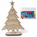 Erh India 1 Pc Wooden Christmas Tree Craft Model DIY MDF Art & Craft STEM Kit for Kids Reusable Christmas Decoration Paintable Ornament for Home, Office, School Projects & Festive D?cor - Fast Shipping to USA & Canada