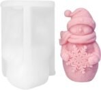 Candle Mould, Santa Claus Christmas Candle Making Mould, DIY Craft for Home Decoration, White Wax Mould for Candle Making Suitable for People with Strong Hands-on Abilities - Fast Shipping to USA & Canada