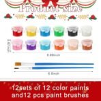 Shappy 12 Pack Christmas Gingerbread House Kit DIY Christmas Crafts 3D Cardboard Gingerbread House Indoor Fun Activities for Home Classroom Holiday Party Decorations - Fast Shipping to USA & Canada - Image 4