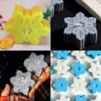 MoldBerry Silicone Snowflake Candle Mold | Christmas Candle Mould | Candle Making, Home decor, Festival, Party, Gifting Multipurpose Mold for Chocolate Pudding Treat Ice Soap Decoratives - Pack Of 1 - Fast Shipping to USA & Canada - Image 3