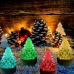 Silicone Christmas Tree Candle Wax Molds Resin Molds Soap Molds DIY Fancy Candle Mold Aromatherapy Candles Soy Wax Candles X'Mas Tree Mold BI-93 - Fast Shipping to USA & Canada - Image 3