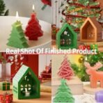 3Pcs Christmas Candle Moulds, Molds for Candle Making, Material Mold for DIY Home Decor, Religious Crafts & Wax Sculptures - Easy Release, Durable Candle Mold for Candle Making Enthusiasts (3pcs) - Fast Shipping to USA & Canada - Image 7