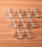 Acrylic Christmas Tree Shaped Tealight Cups (25 Pcs) with 1 Inch Wick (25 Pcs), Polycarbonate Pre-Waxed Empty Tree Shape Tealight Containers/Mould With 25 Candle Wicks (25pcs) for DIY Candle Making - Pack of 25 Pcs - Fast Shipping to USA & Canada - Image 2