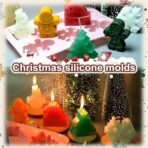 HUSAINIAMRT | 6 Cavity Christmas Silicone Mould Snowflake Snowman Hat Gingerbread Man Tree for Chocolate Candy Xmas Cakes Cupcake Muffin Jelly Candle Melts Handmade Soap Making - Fast Shipping to USA & Canada - Image 6