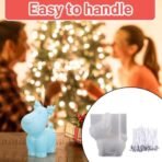 Candle Making Moulds, 1PCS Christmas Reindeer Silicone Mold Set with 50 Candle Wicks for Candles Making, DIY Candle Mould for Resin Art, Festive Holiday Decorations, Handmade Craft Supplies - Fast Shipping to USA & Canada - Image 6