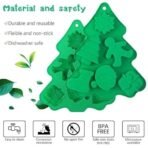 Skytail 6 Slot Christmas Mould for Chocolate Making Soap, Cake Cupcake Baking, Candy, Candle, Resin Molds for Xmas Gift Box Moulds with Shape of Gingerbread Man, Tree Snowflake, Socks, Santa. - Fast Shipping to USA & Canada - Image 4