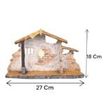 Christmas Crib House Nativity Scene Resin Holy Crib, Christmas Decorations, Christmas Gift, Xmas Crib 27 CM - Fast Shipping to USA & Canada - Image 3