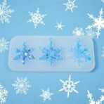 1 Pcs 3 Cavity Christmas Snowflake Resin Molds, 3 Different Shapes Christmas Ornaments Resin Molds, Xmas Silicone Molds for Epoxy Resin Casting Jewelry Keychain Christmas Tree Pendant Decor SLH 974 (PACK OF 1) - Fast Shipping to USA & Canada - Image 6