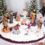 Crib Set | Nativity Set Baby Jesus Statue Mother Mary Idol and Joseph Statue Crib Set Perfect for Christmas Decoration Kudil Set of 15 Pic | Multicolour | 3 Inch - Fast Shipping to USA & Canada - Image 3