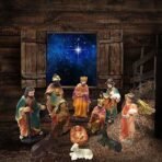 Nativity Scene Miniature Figurine Set ? Baby Jesus in Manger with Holy Family Statues | Traditional Christmas Crib Ornaments for Home D?cor, Church Displays, Festive Showpieces & Holiday Gifting - Fast Shipping to USA & Canada - Image 4
