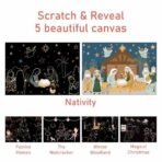 Playqid Scratch & Reveal Christmas Art & Craft Activity for Kids, DIY Creative Scratch Paper with Scratch Off Stickers for Children, Party Gifts & Favors for Boys, Girls & Toddlers, On The go playset - Fast Shipping to USA & Canada - Image 3